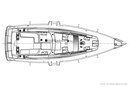 Bavaria Yachts Vision 42 layout Picture extracted from the commercial documentation © Bavaria Yachts