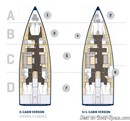 Bavaria Yachts Bavaria C57 layout Picture extracted from the commercial documentation © Bavaria Yachts