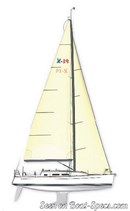 X-Yachts X-34 sailplan Picture extracted from the commercial documentation © X-Yachts