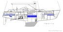 Hallberg-Rassy 40 MkII layout Picture extracted from the commercial documentation © Hallberg-Rassy