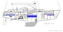 Hallberg-Rassy 40 MkII plan Image issue de la documentation commerciale © Hallberg-Rassy