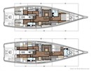 X-Yachts X6<sup>5</sup> plan Image issue de la documentation commerciale © X-Yachts