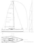 J/Boats J/11S plan de voilure Image issue de la documentation commerciale © J/Boats