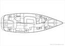 Nordship Yachts Nordship 46 DS Custom plan Image issue de la documentation commerciale © Nordship Yachts