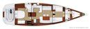 Jeanneau 58 layout Picture extracted from the commercial documentation © Jeanneau