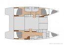 Fountaine Pajot Hélia 44 Evolution layout Picture extracted from the commercial documentation © Fountaine Pajot