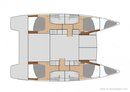 Fountaine Pajot Hélia 44 Evolution layout Picture extracted from the commercial documentation © Fountaine Pajot