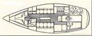 Westerly Fulmar 32 layout Picture extracted from the commercial documentation © Westerly