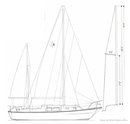 Westerly Renown plan de voilure Image issue de la documentation commerciale © Westerly