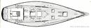 Albin Marine Albin Nimbus 42 layout Picture extracted from the commercial documentation © Albin Marine