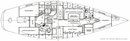 Albin Marine Albin Nimbus 42 layout Picture extracted from the commercial documentation © Albin Marine