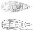 Jeanneau Arcadia layout Picture extracted from the commercial documentation © Jeanneau