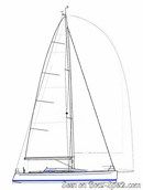 Nautor's Swan Club Swan 42 plan de voilure Image issue de la documentation commerciale © Nautor's Swan