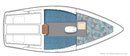 Catalina Yachts Catalina 22 MkII layout Picture extracted from the commercial documentation © Catalina Yachts