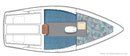 Catalina Yachts Catalina 22 MkII plan Image issue de la documentation commerciale © Catalina Yachts