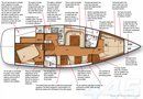 Catalina Yachts Catalina 445 layout Picture extracted from the commercial documentation © Catalina Yachts