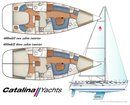 Catalina Yachts Catalina 400 MkII plan Image issue de la documentation commerciale © Catalina Yachts