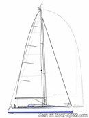 Nautor's Swan NYYC 42 sailplan Picture extracted from the commercial documentation © Nautor's Swan