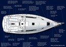 Catalina Yachts Catalina 355 layout Picture extracted from the commercial documentation © Catalina Yachts