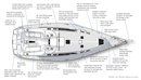 Catalina Yachts Catalina 385 layout Picture extracted from the commercial documentation © Catalina Yachts