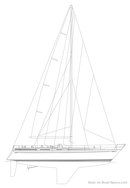 Nautor's Swan Swan 42 plan de voilure Image issue de la documentation commerciale © Nautor's Swan