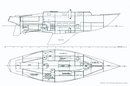 Nautor's Swan Swan 37 layout Picture extracted from the commercial documentation © Nautor's Swan