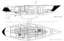 Nautor's Swan Swan 47 layout Picture extracted from the commercial documentation © Nautor's Swan