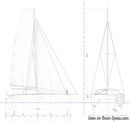 Outremer Yachting Outremer 4X sailplan Picture extracted from the commercial documentation © Outremer Yachting