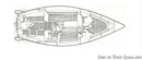 Westerly Griffon 26 layout Picture extracted from the commercial documentation © Westerly