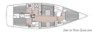 Catalina Yachts Catalina 425 layout Picture extracted from the commercial documentation © Catalina Yachts