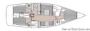 Catalina Yachts Catalina 425 layout Picture extracted from the commercial documentation © Catalina Yachts
