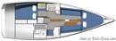 Italia Yachts Italia 9.98 layout Picture extracted from the commercial documentation © Italia Yachts