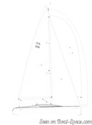 Italia Yachts Italia 9.98 sailplan Picture extracted from the commercial documentation © Italia Yachts