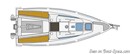 Elan Yachts Elan E1 layout Picture extracted from the commercial documentation © Elan Yachts
