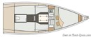 Elan Yachts Elan E1 layout Picture extracted from the commercial documentation © Elan Yachts