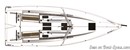 Elan Yachts Elan E3 layout Picture extracted from the commercial documentation © Elan Yachts