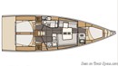 Elan Yachts Elan E5 layout Picture extracted from the commercial documentation © Elan Yachts