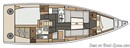 Elan Yachts Elan S4 layout Picture extracted from the commercial documentation © Elan Yachts