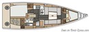 Elan Yachts Elan E4 layout Picture extracted from the commercial documentation © Elan Yachts