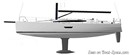 Elan Yachts Elan E6 layout Picture extracted from the commercial documentation © Elan Yachts