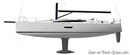 Elan Yachts Elan E6 plan Image issue de la documentation commerciale © Elan Yachts