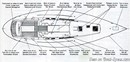 Bénéteau First 435 plan Image issue de la documentation commerciale © Bénéteau