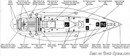 Bénéteau First 456 layout Picture extracted from the commercial documentation © Bénéteau