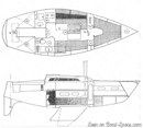 Jeanneau Aquila layout Picture extracted from the commercial documentation © Jeanneau