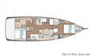 Jeanneau Sun Odyssey 490 layout Picture extracted from the commercial documentation © Jeanneau