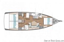 Jeanneau Sun Odyssey 440 layout Picture extracted from the commercial documentation © Jeanneau