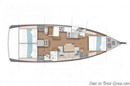 Jeanneau Sun Odyssey 440 plan Image issue de la documentation commerciale © Jeanneau