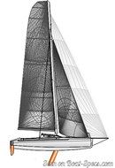 Marström Composite AB Seacart 30 sailplan Picture extracted from the commercial documentation © Marström Composite AB