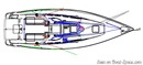 AD Boats Salona 33 plan Image issue de la documentation commerciale © AD Boats