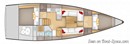AD Boats Salona 380 layout Picture extracted from the commercial documentation © AD Boats